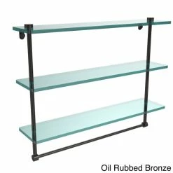 Cheapest ❤️ Allied Brass 22-inch 3-tiered Glass Shelf With Integrated Towel Bar 💯 -Allied Brass Sales unnamed file 7212
