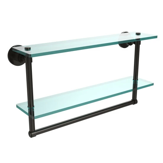 Flash Sale 🛒 Allied Brass Washing Square Collection 22-inch Two Tiered Glass Shelf With Integrated Towel Bar 🛒 3 Flash Sale 🛒 Allied Brass Washing Square Collection 22-inch Two Tiered Glass Shelf With Integrated Towel Bar 🛒