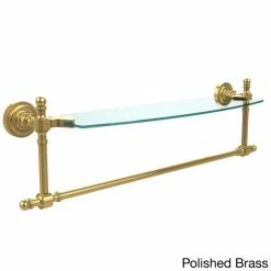 Wholesale 😉 Allied Brass Retro Dot Collection 18-inch Glass Vanity Shelf With Integrated Towel Bar 👍 -Allied Brass Sales unnamed file 7226