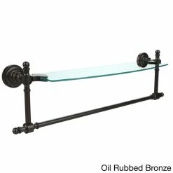 Wholesale 😉 Allied Brass Retro Dot Collection 18-inch Glass Vanity Shelf With Integrated Towel Bar 👍 -Allied Brass Sales unnamed file 7228