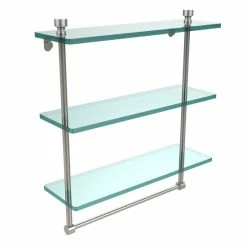 Coupon ⌛ Allied Brass Foxtrot Collection 16-inch 3-tiered Glass Shelf With Integrated Towel Bar ⭐ -Allied Brass Sales unnamed file 7239