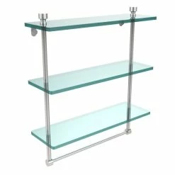 Coupon ⌛ Allied Brass Foxtrot Collection 16-inch 3-tiered Glass Shelf With Integrated Towel Bar ⭐ -Allied Brass Sales unnamed file 7242
