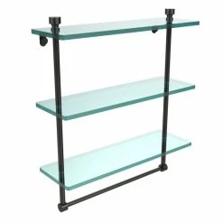 Coupon ⌛ Allied Brass Foxtrot Collection 16-inch 3-tiered Glass Shelf With Integrated Towel Bar ⭐ -Allied Brass Sales unnamed file 7244