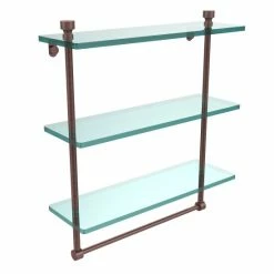 Coupon ⌛ Allied Brass Foxtrot Collection 16-inch 3-tiered Glass Shelf With Integrated Towel Bar ⭐ -Allied Brass Sales unnamed file 7245