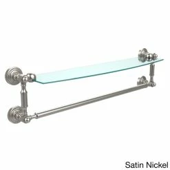 Alternative view of Best Pirce ✔️ Allied Brass Waverly Place Collection 24-inch Glass Vanity Shelf With Integrated Towel Bar 🔥