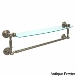 Best Pirce ✔️ Allied Brass Waverly Place Collection 24-inch Glass Vanity Shelf With Integrated Towel Bar 🔥 -Allied Brass Sales unnamed file 7258