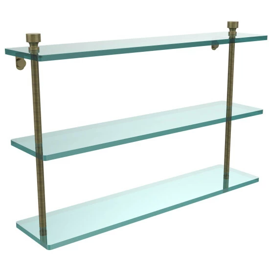 Best Pirce 🛒 Allied Brass Foxtrot Collection 22-inch 3-tiered Glass Shelf 👍 3 Best Pirce 🛒 Allied Brass Foxtrot Collection 22-inch 3-tiered Glass Shelf 👍