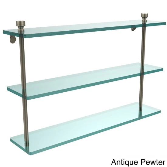 Best Pirce 🛒 Allied Brass Foxtrot Collection 22-inch 3-tiered Glass Shelf 👍 6 Best Pirce 🛒 Allied Brass Foxtrot Collection 22-inch 3-tiered Glass Shelf 👍 - Image 4