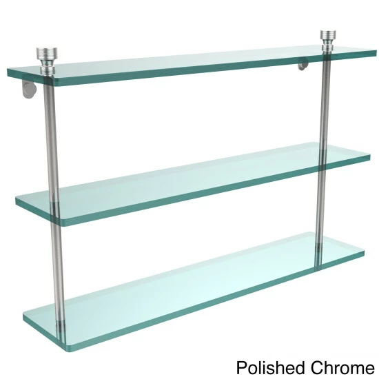 Best Pirce 🛒 Allied Brass Foxtrot Collection 22-inch 3-tiered Glass Shelf 👍 7 Best Pirce 🛒 Allied Brass Foxtrot Collection 22-inch 3-tiered Glass Shelf 👍 - Image 5