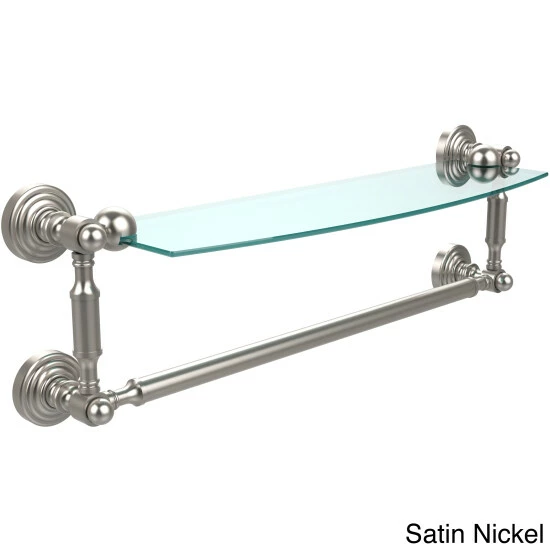 Best deal 🎉 Allied Brass Waverly Place Collection 18-inch Glass Vanity Shelf With Integrated Towel Bar 🤩 4 Best deal 🎉 Allied Brass Waverly Place Collection 18-inch Glass Vanity Shelf With Integrated Towel Bar 🤩 - Image 2