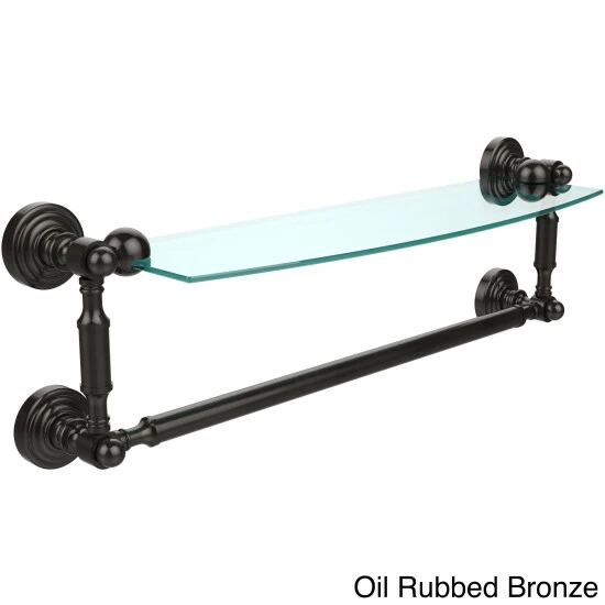 Best deal 🎉 Allied Brass Waverly Place Collection 18-inch Glass Vanity Shelf With Integrated Towel Bar 🤩 5 Best deal 🎉 Allied Brass Waverly Place Collection 18-inch Glass Vanity Shelf With Integrated Towel Bar 🤩 - Image 3