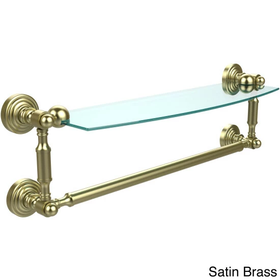 Best deal 🎉 Allied Brass Waverly Place Collection 18-inch Glass Vanity Shelf With Integrated Towel Bar 🤩 7 Best deal 🎉 Allied Brass Waverly Place Collection 18-inch Glass Vanity Shelf With Integrated Towel Bar 🤩 - Image 5