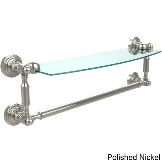 Best deal 🎉 Allied Brass Waverly Place Collection 18-inch Glass Vanity Shelf With Integrated Towel Bar 🤩 8 Best deal 🎉 Allied Brass Waverly Place Collection 18-inch Glass Vanity Shelf With Integrated Towel Bar 🤩 - Image 6