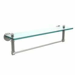 Promo 👍 Allied Brass Waverly Place Collection 22-inch Glass Vanity Shelf And Integrated Towel Bar ⌛