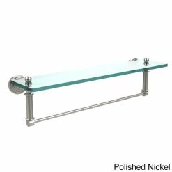 Promo 👍 Allied Brass Waverly Place Collection 22-inch Glass Vanity Shelf And Integrated Towel Bar ⌛ -Allied Brass Sales unnamed file 7289