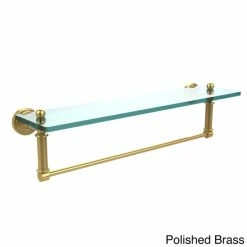 Promo 👍 Allied Brass Waverly Place Collection 22-inch Glass Vanity Shelf And Integrated Towel Bar ⌛ -Allied Brass Sales unnamed file 7292