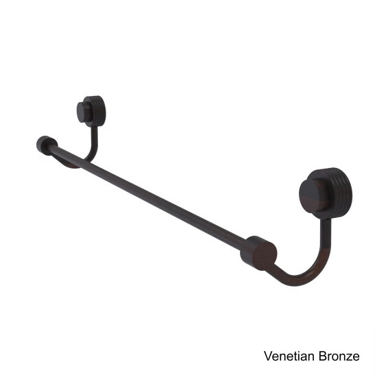 New ⌛ Allied Brass Venus Collection Clear Brass 18-inch Towel Bar With Groovy Accent ❤️ 6 New ⌛ Allied Brass Venus Collection Clear Brass 18-inch Towel Bar With Groovy Accent ❤️ - Image 4