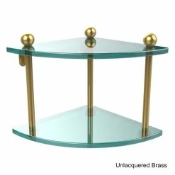 New ๐ Allied Brass Glass Two-tier Corner Shelf - 8" X 8" X 8" ๐ 14 New ๐ Allied Brass Glass Two-tier Corner Shelf - 8" X 8" X 8" ๐ -Allied Brass Sales unnamed file 837