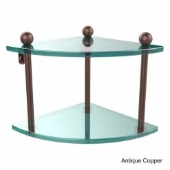 New ๐ Allied Brass Glass Two-tier Corner Shelf - 8" X 8" X 8" ๐ 16 New ๐ Allied Brass Glass Two-tier Corner Shelf - 8" X 8" X 8" ๐ -Allied Brass Sales unnamed file 839