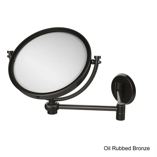 Cheapest ❤️ Allied Brass 8-inch Wall-mounted Extending 5X Magnification Makeup Mirror With Twist Accent ⌛ 6 Cheapest ❤️ Allied Brass 8-inch Wall-mounted Extending 5X Magnification Makeup Mirror With Twist Accent ⌛ - Image 4