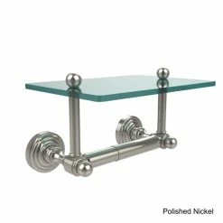 Outlet 🤩 Allied Brass Waverly Place Two Post Toilet Tissue Holder With Glass Shelf 👍 -Allied Brass Sales unnamed file 964