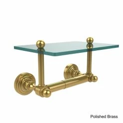 Outlet 🤩 Allied Brass Waverly Place Two Post Toilet Tissue Holder With Glass Shelf 👍 -Allied Brass Sales unnamed file 965
