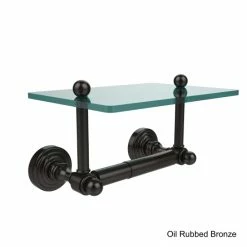 Outlet 🤩 Allied Brass Waverly Place Two Post Toilet Tissue Holder With Glass Shelf 👍 -Allied Brass Sales unnamed file 966