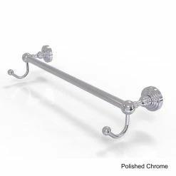 Hot Sale 😉 Allied Brass Waverly Place Collection 24-inch Solid Brass Towel Bar With Integrated Hooks Matte Black 🤩 -Allied Brass Sales unnamed file 981