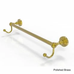 Hot Sale 😉 Allied Brass Waverly Place Collection 24-inch Solid Brass Towel Bar With Integrated Hooks Matte Black 🤩 -Allied Brass Sales unnamed file 982