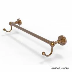 Hot Sale 😉 Allied Brass Waverly Place Collection 24-inch Solid Brass Towel Bar With Integrated Hooks Matte Black 🤩 -Allied Brass Sales unnamed file 985